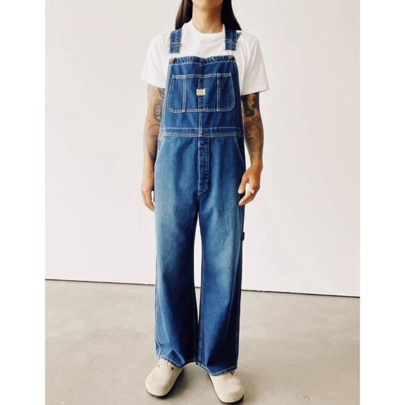 HEY GANG Other - Hey Gang Unisex The Miner Overalls Denim Oversized Made in USA Size 4 US XL